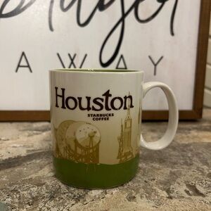 Starbucks Green and White Houston Mug Dining Collection